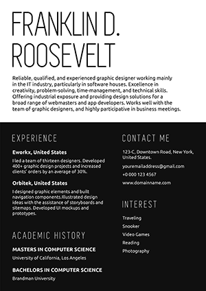 Resume builder